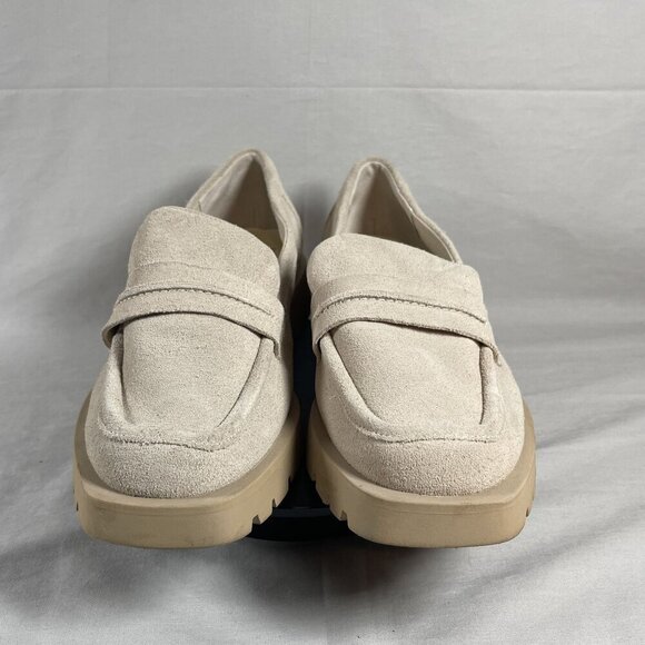 Dolce Vita Women's Ivory Suede Elias Slip On Lug‎ Sole Loafers Shoe Size 9.5 - Picture 2 of 8